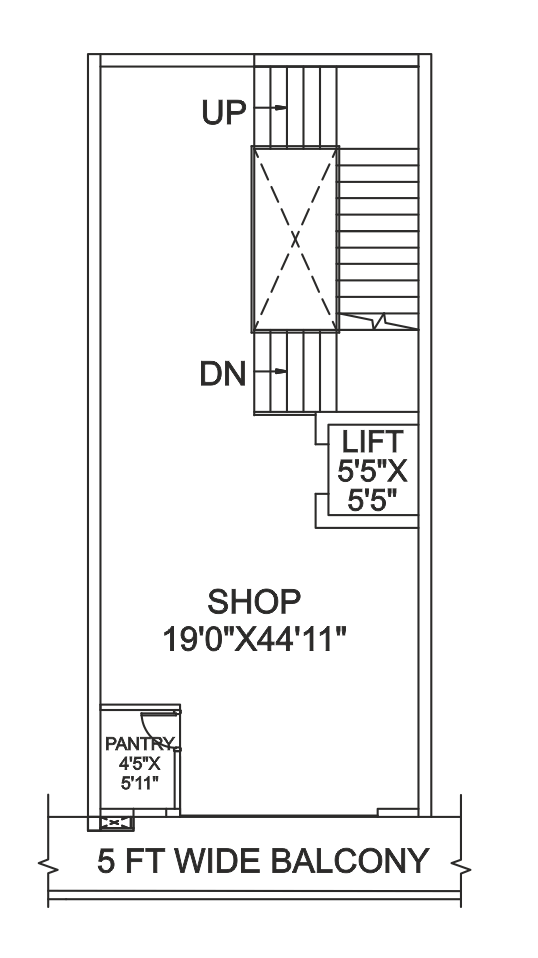 Shop Type 1 - First Floor