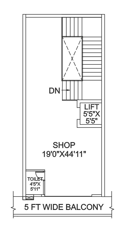 Shop Type 1 - Second Floor