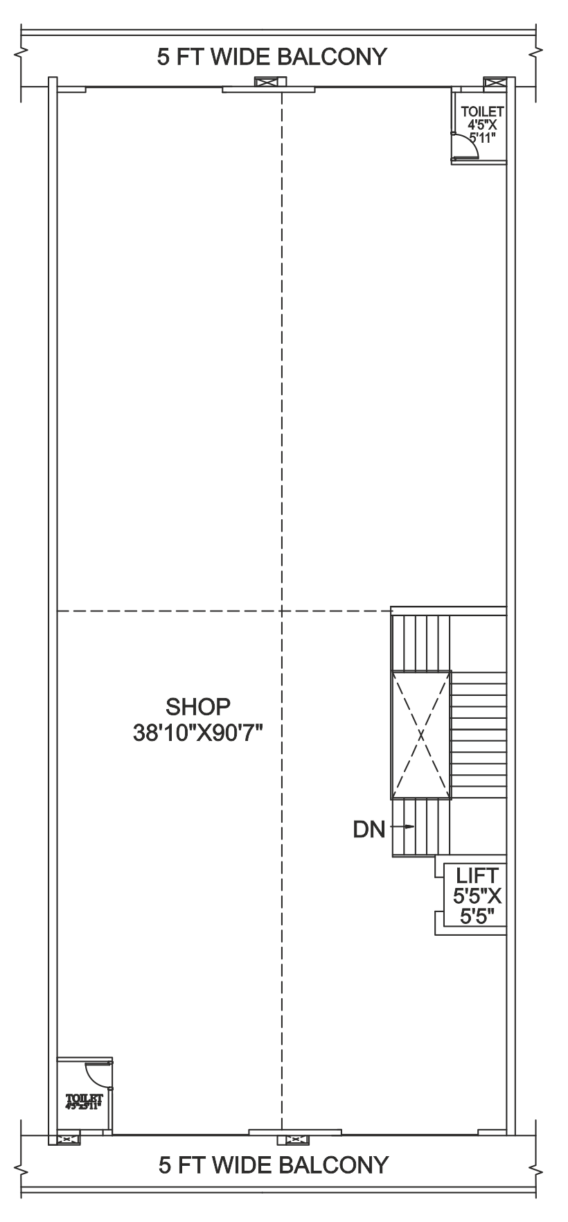 Shop Type 4 - Second Floor