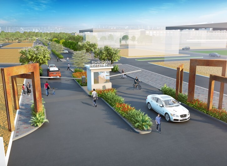 Front entrance at Shriram business park