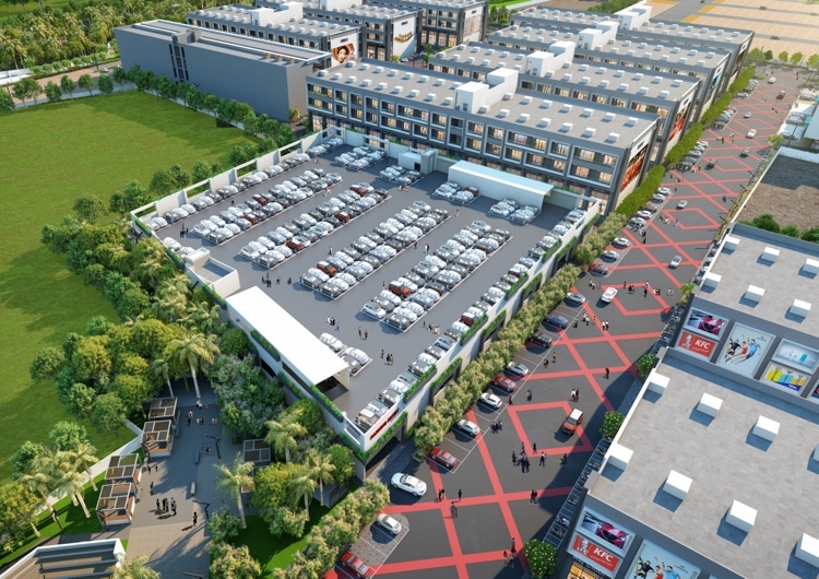 parking facility at Shriram business park